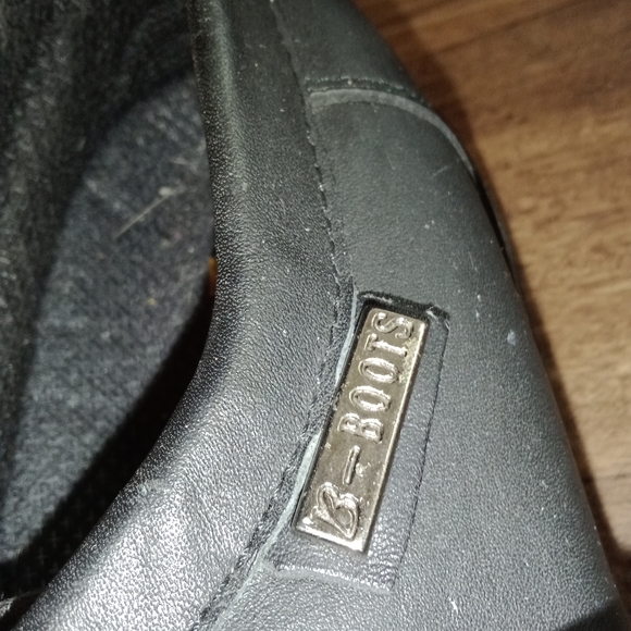 Black leather Buffalino B- Boots
